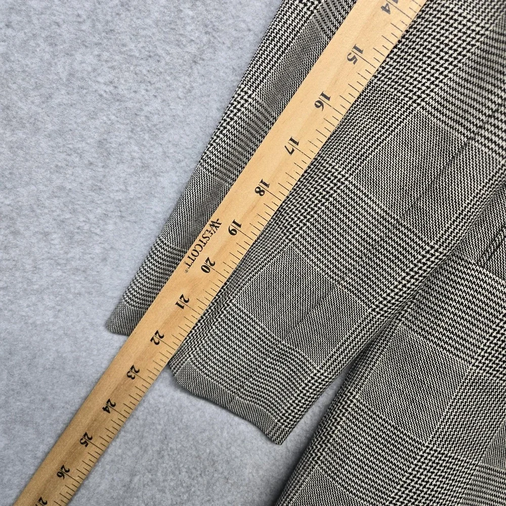 Vintage Pendleton Skirt Suit Set Womens 8‎ Petite Gray Glen Plaid Made USA 90s